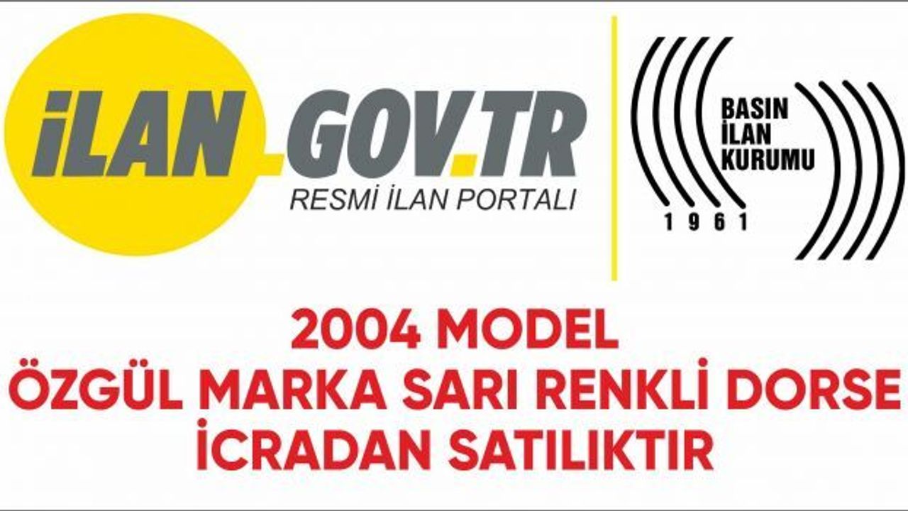 2004 model Özgül marka sarı renkli dorse icradan satılıktır