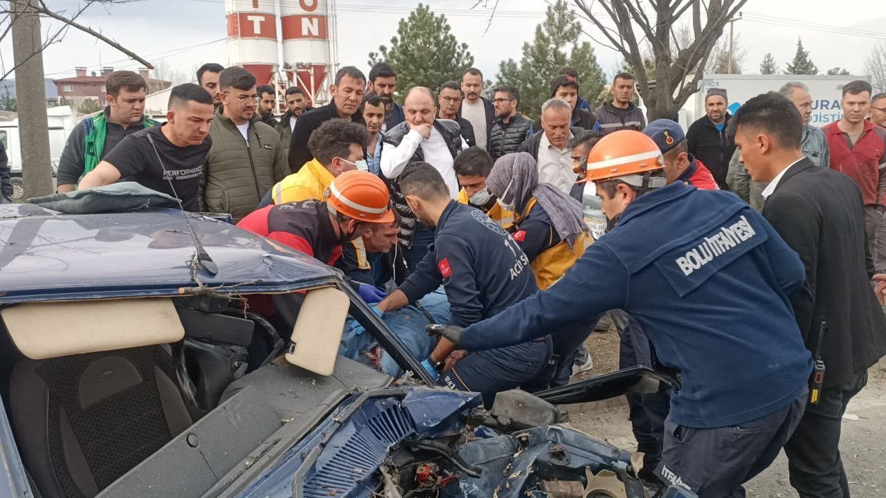 Bolu’da feci kaza: 1 ölü, 1 yaralı