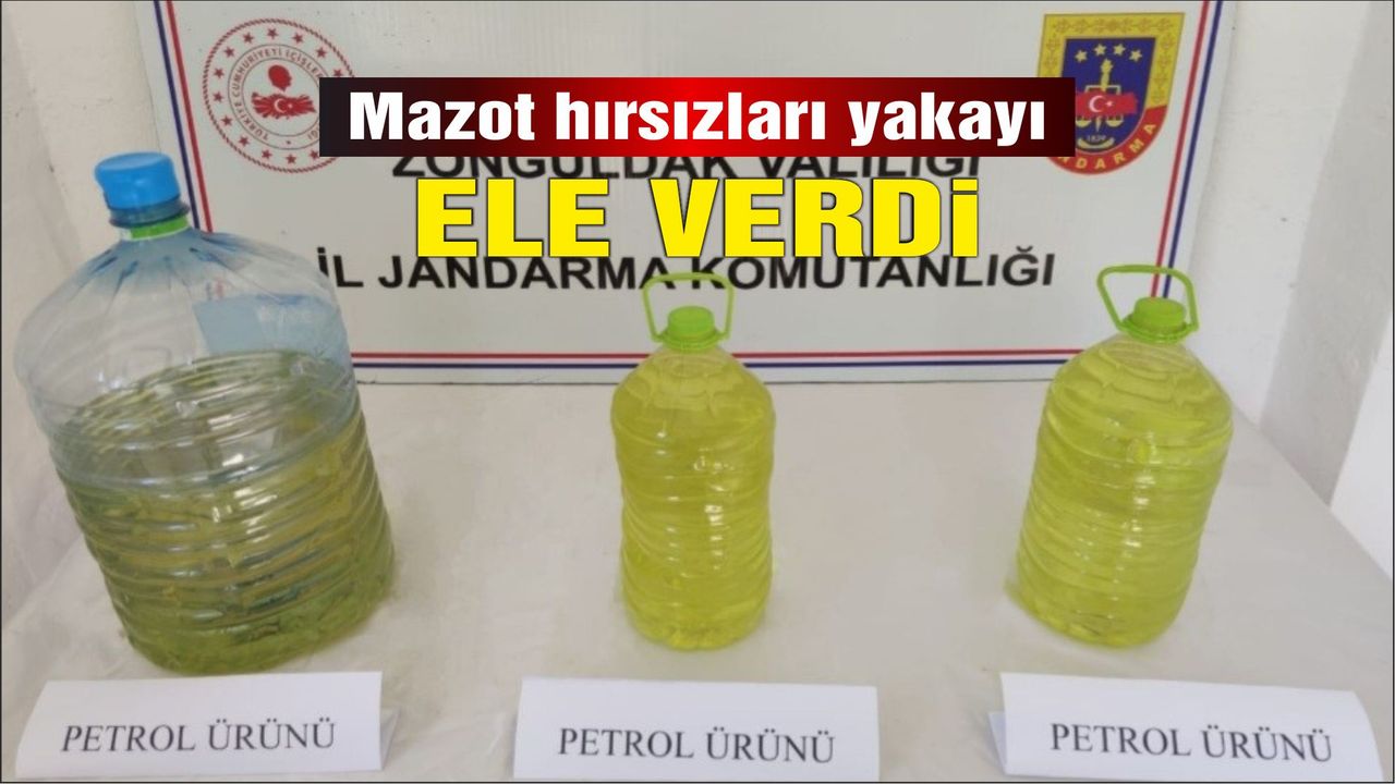Zonguldak’ta kamu kurumlarına ait araçtan mazot hırsızlığı