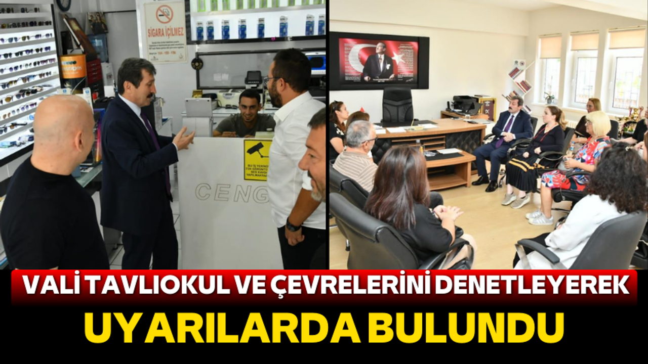 Samsun Valisi Orhan Tavlı okulları ve esnafı ziyaret etti!