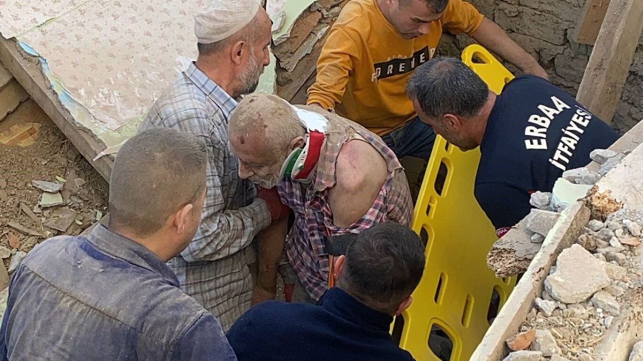 Yıkım çalışmasında korkulu anlar!
