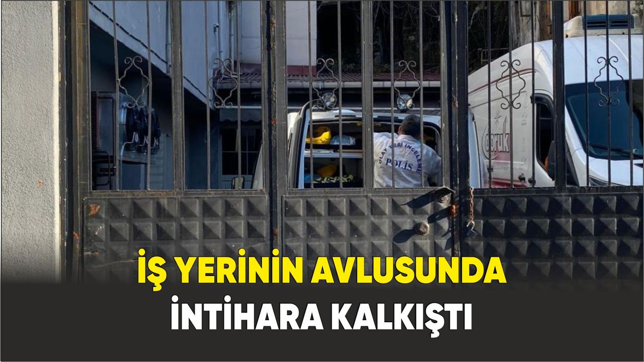 Zonguldak'ta iş yerinin avlusunda intihara kalkıştı