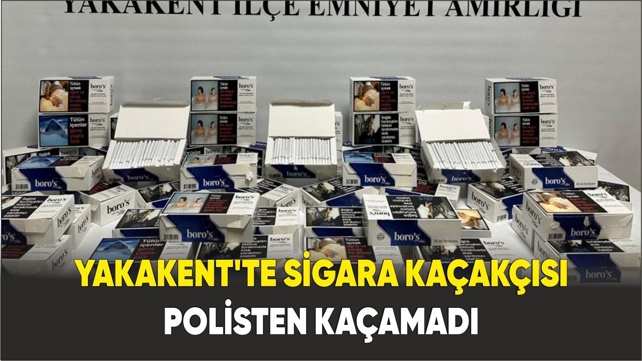 Samsun'da sigara kaçakçısı polisten kaçamadı