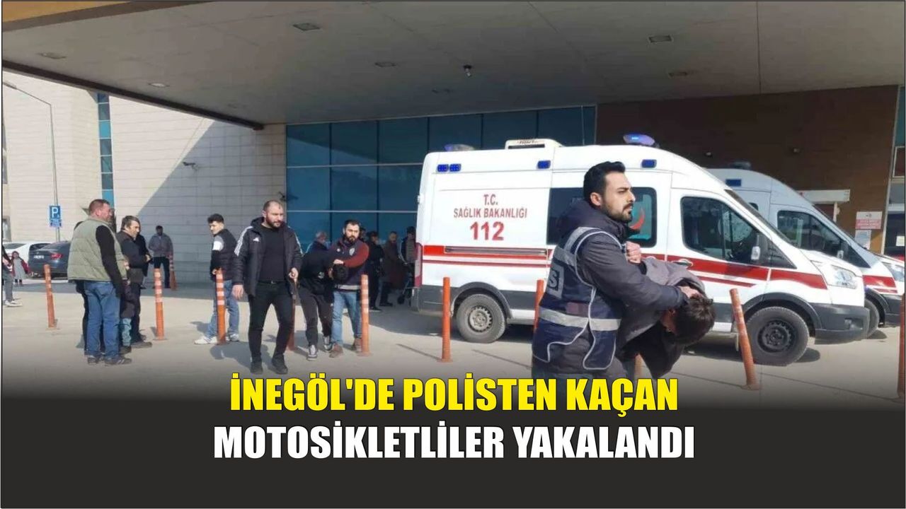 İnegöl'de Polisten Kaçan Motosikletliler Yakalandı