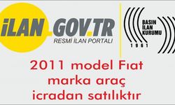 2011 model Fıat marka araç icradan satılıktır