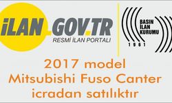 2017 model Mitsubishi Fuso Canter icradan satılıktır (çoklu satış)