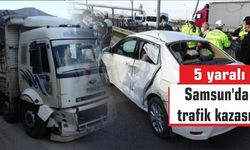Samsun’da trafik kazası: 5 yaralı