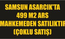 Samsun Asarcık'ta 499 m2 arsa mahkemeden satılıktır (çoklu satış)