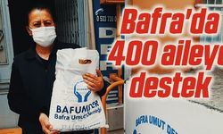 Bafra'da 400 aileye destek