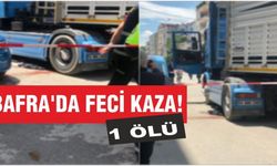 Bafra'da feci kaza! 1 ölü