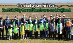 Cumhurbaşkanı Erdoğan, Samsun Kuş Cenneti tanıtımına canlı bağlandı