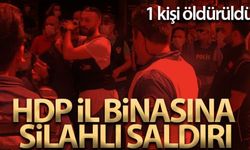 HDP İzmir il binasında silah sesleri: 1 ölü