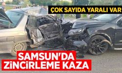 Samsun'da zincirleme trafik kazası: 6 yaralı