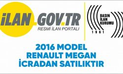 2016 Model Renault Megan HB Touch 1.5 DCI icradan satılıktır