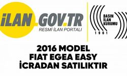 2016 Model  FIAT Egea easy marka araç icradan satılıktır