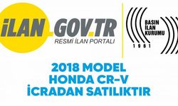 2018 model Honda CR-V icradan satılıktır