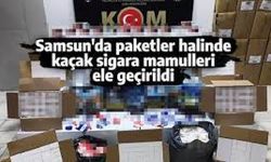 Samsun’da paketler halinde kaçak sigara mamulleri ele geçirildi