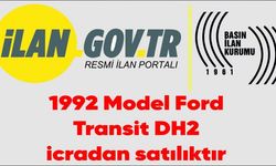 1992 Model Ford Transit DH2 icradan satılıktır