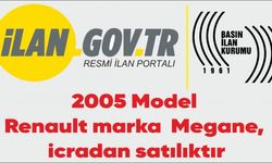 2005 Model  Renault marka  Megane,  icradan satılıktır