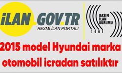 2015 model Hyundai marka otomobil icradan satılıktır
