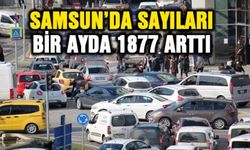 Samsun’da trafiğe kayıtlı araç sayısı 1 ayda 1877 arttı