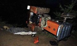 Yayla yolunda traktör devrildi: 1 ölü, 1 yaralı