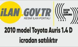 2010 model Toyota Auris 1.4 D icradan satılıktır