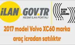2017 model Volvo XC60 marka araç icradan satılıktır