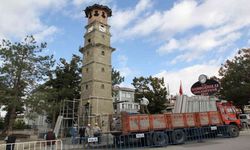 Tarihi Sungurlu saat kulesi restore ediliyor