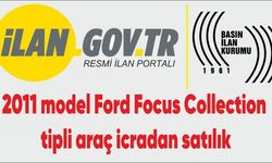 2011 model Ford Focus Collection tipli araç icradan satılık