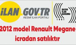 2012 model Renault Megane icradan satılıktır