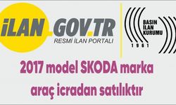 2017 model SKODA marka araç icradan satılıktır