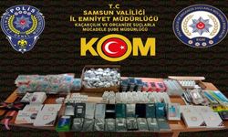 Samsun’da kaçak cep telefonu ve aksesuarı ele geçirildi