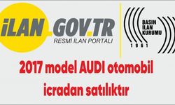2017 model AUDI otomobil icradan satılıktır