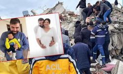 Deprem bir aileyi yok etti: 10 aylık bebekleriyle enkazda cesetleri çıkarıldı