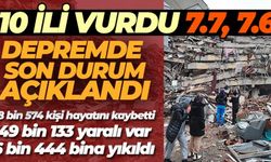 Depremde can kaybı sayısı 8 bin 574'e yükseldi