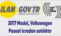 2017 Model, Volkswagen Passat icradan satılıktır