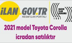 2021 model Toyota Corolla icradan satılıktır