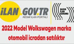 2022 Model Wolkswagen marka otomobil icradan satılıktır