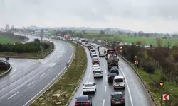 Karadeniz bağlantı yolunda bayram sonrası trafik yoğunluğu