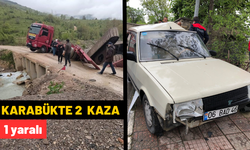 Karabük’te trafik kazaları: 1 yaralı