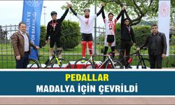 Samsun'da Pedallar madalya için çevrildi