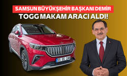 Samsun Büyükşehir Başkanı Demir, TOGG makam aracı aldı