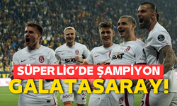 Süper Lig'de şampiyon Galatasaray!