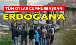 Bu köyde tüm oylar Cumhurbaşkanı Erdoğan’a