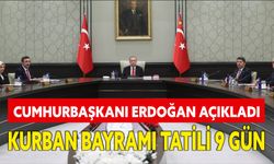 Cumhurbaşkanı Erdoğan;  Kurban Bayramı Tatili 9 Gün