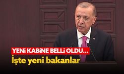 Cumhurbaşkanı Erdoğan yeni kabineyi açıkladı… İşte yeni bakanlar