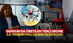 Samsun'da üretilen drone afetzedenin konumunu bularak ilk yardım malzemesi taşıyacak