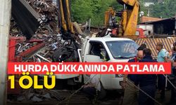 Zonguldak’ta hurda dükkanında patlama