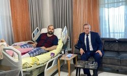 MHP Genel Balkan Yardımcısı Durmaz kaza geçiren Başkan Kavakligil’i evinde ziyaret etti